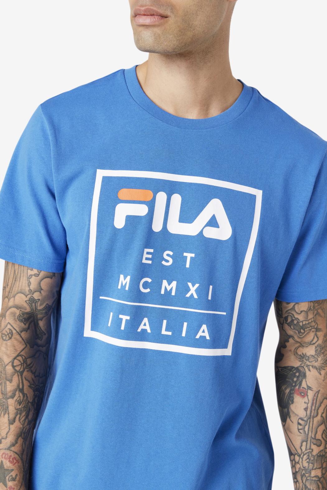 FILA Tenez Tee 480 STRONG BLUE | Men Tops