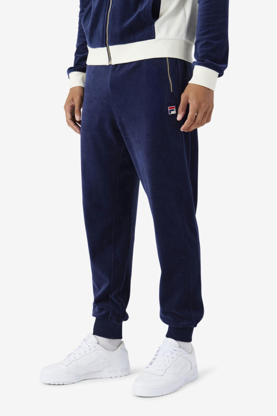 FILA Terence Velour Pant 410 FILA NAVY | Men Sweatsuits &amp; Tracksuits