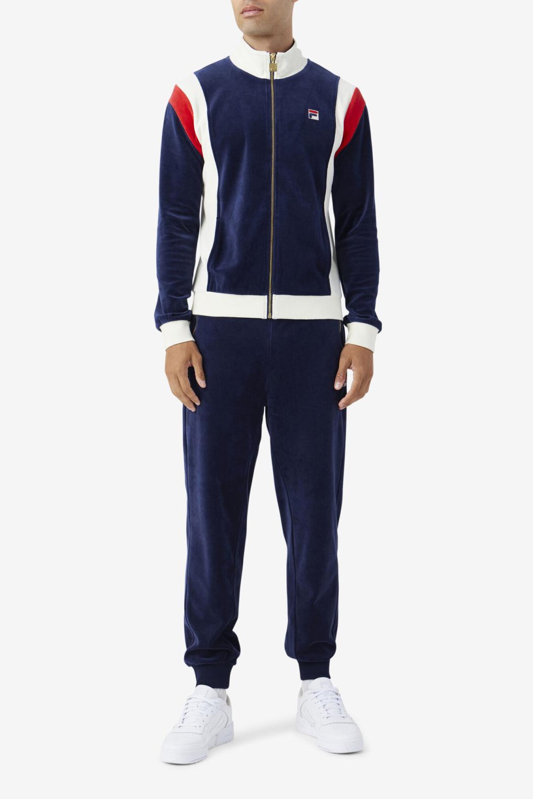 FILA Terence Velour Pant 410 FILA NAVY | Men Sweatsuits &amp; Tracksuits