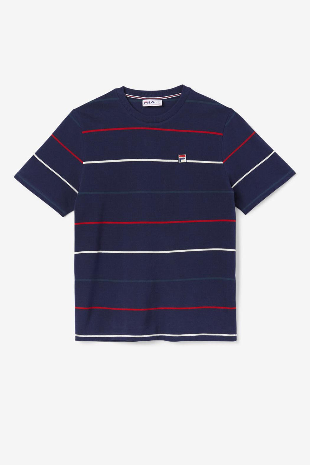 FILA Thiago Crew 410 FILA NAVY / DARK TEAL / FILA RED | Men Tops