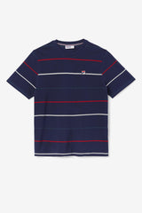 FILA Thiago Crew 410 FILA NAVY / DARK TEAL / FILA RED | Men Tops