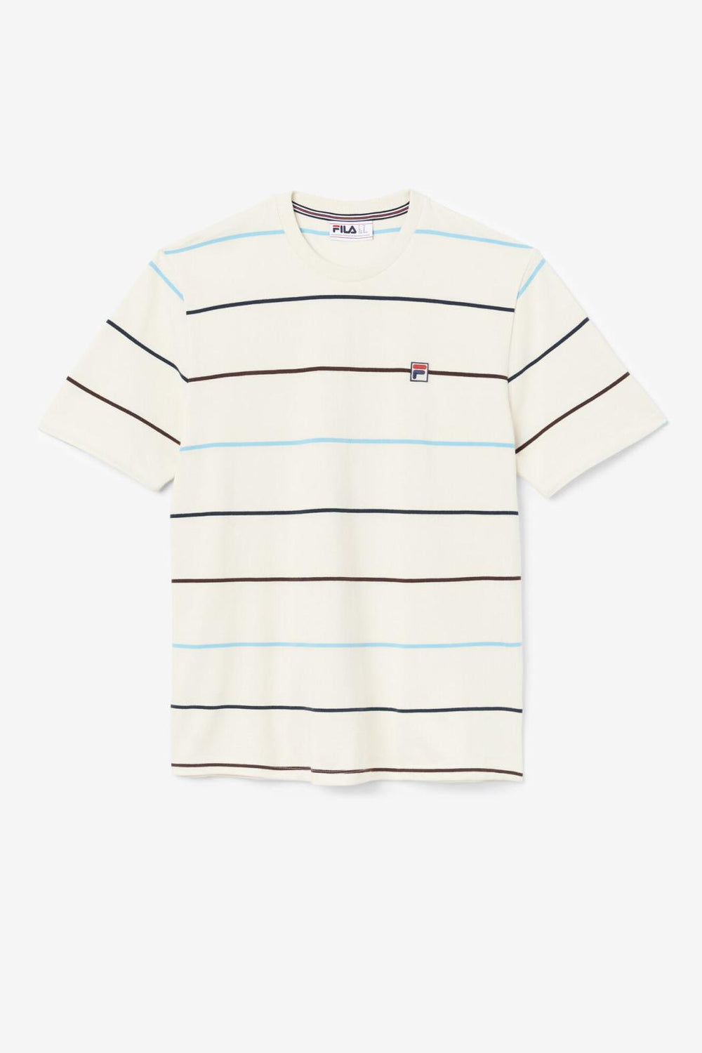 FILA Thiago Crew 806 EGRET / DARK TEAL / BROWN STONE | Men Tops