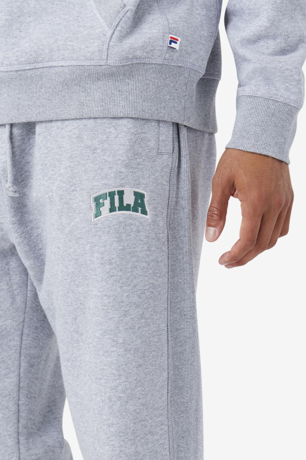 FILA Trent Jogger 064 LIGHT GREY MARL / BLUE SPRUCE | Men Pants &amp; Shorts