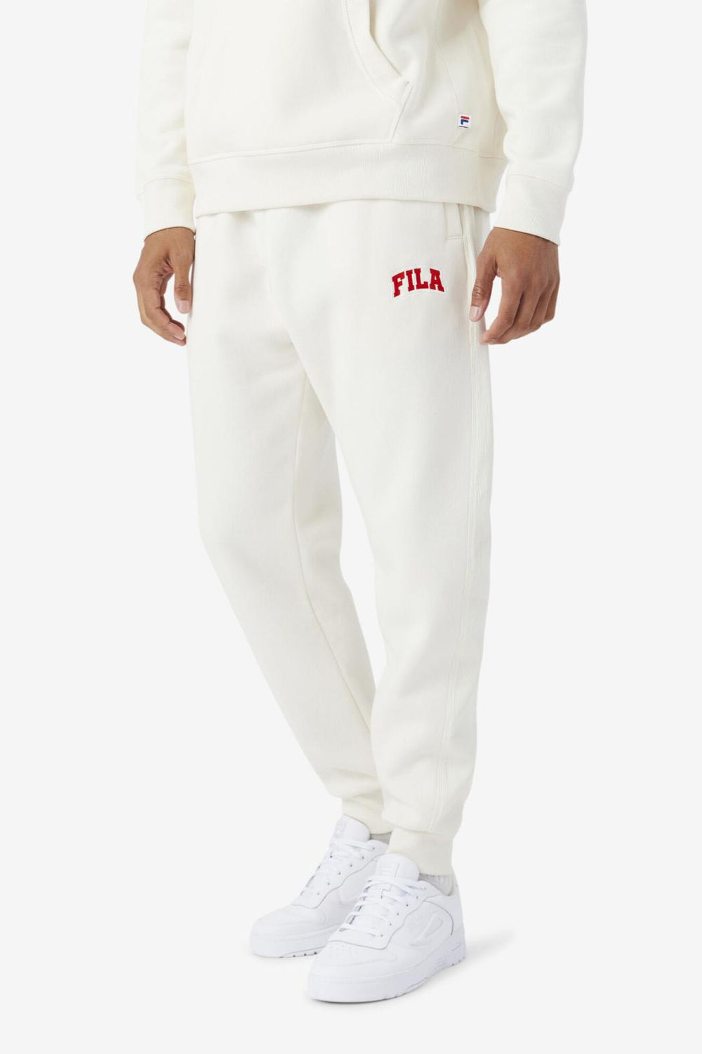 FILA Trent Jogger 132 GARDENIA / FIERY RED | Men Pants &amp; Shorts