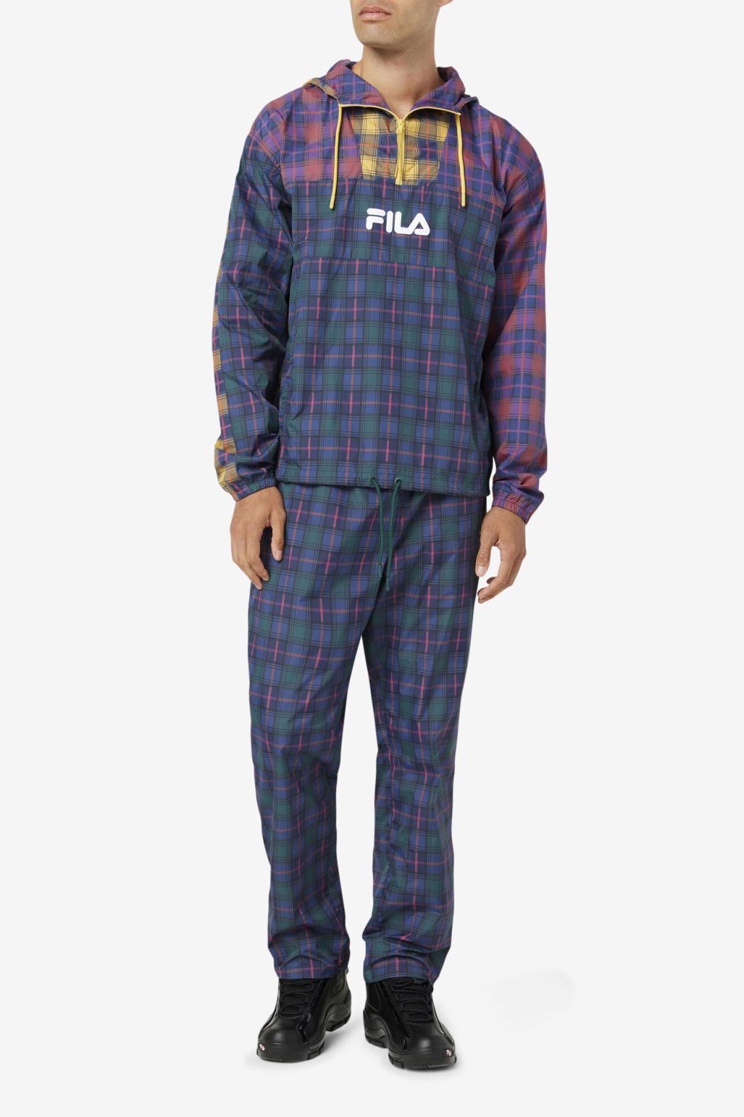 FILA Tyah Windpant 990 JUNE BUG / PEACOAT / RHUBARB | Men Pants &amp; Shorts