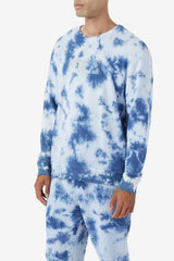 FILA Uplee Crew 436 MAJOLICA BLUE / PUMICE STONE | Women Sweatshirts &amp; Hoodies