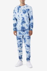 FILA Uplee Crew 436 MAJOLICA BLUE / PUMICE STONE | Women Sweatshirts &amp; Hoodies