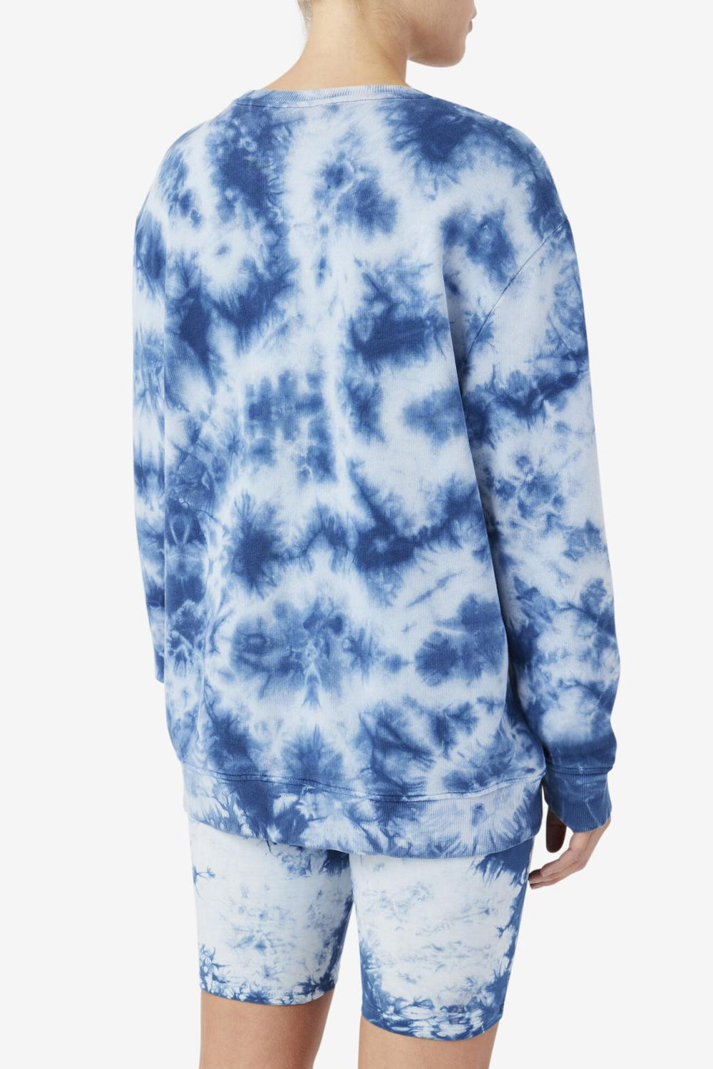 FILA Uplee Crew 436 MAJOLICA BLUE / PUMICE STONE | Women Sweatshirts &amp; Hoodies