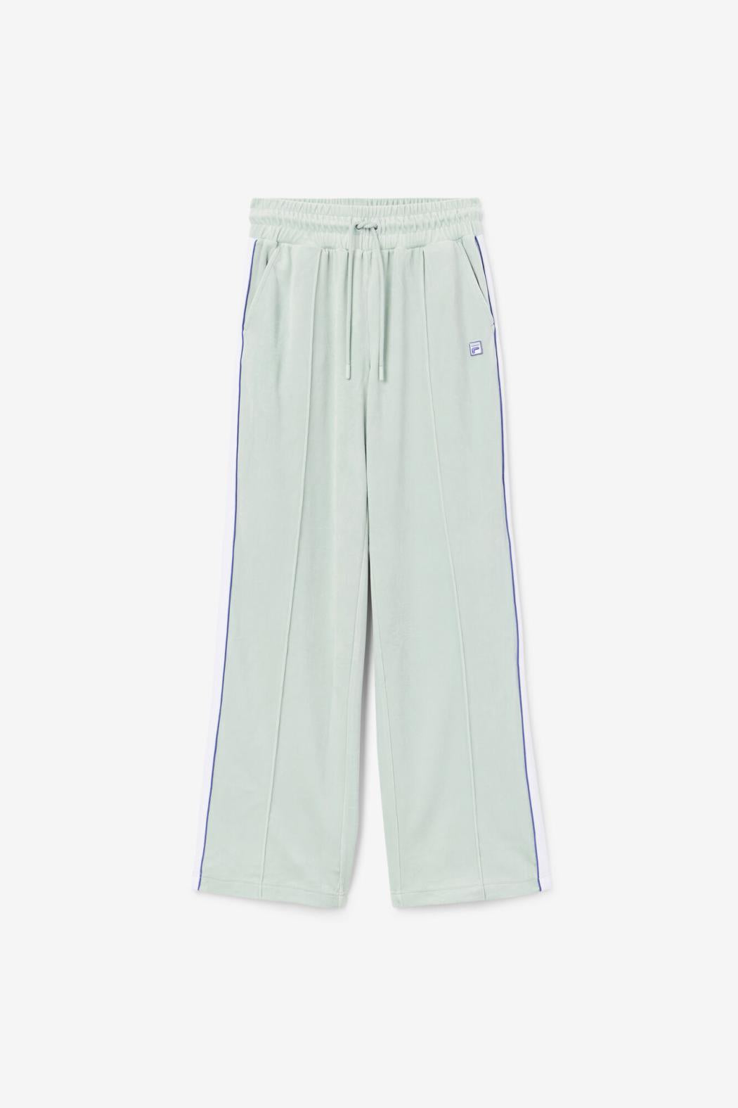 FILA Valery Velour Pant 362 ETHER / WHITE / ORIENT BLUE | Women Shorts &amp; Pants