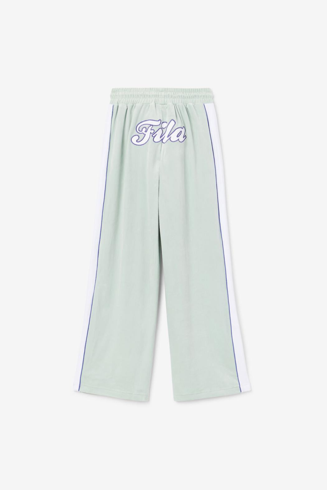 FILA Valery Velour Pant 362 ETHER / WHITE / ORIENT BLUE | Women Shorts &amp; Pants