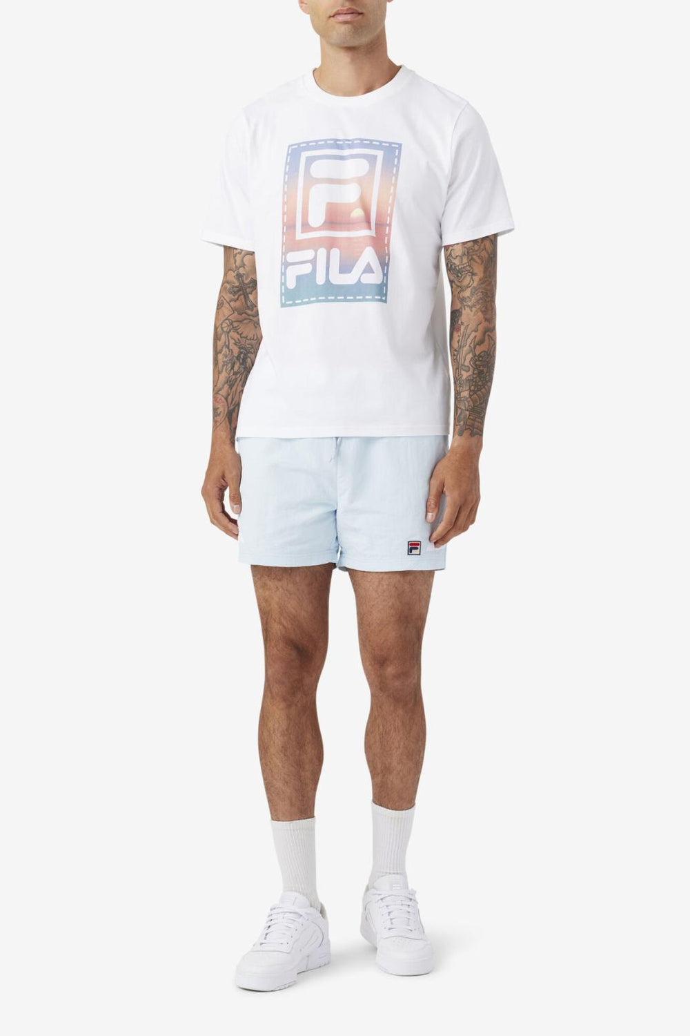 FILA Vantage Swim Short 210 CLEAR BLUE / WHITE | Men Pants &amp; Shorts