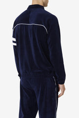 FILA Verdy Velour Jacket 410 NAVY / WHITE | Men Sweaters &amp; Outerwear