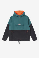 FILA Volga 1/2 Zip Hoodie 001 BLACK / JUNE BUG / FIESTA | Men Sweatshirts &amp; Hoodies