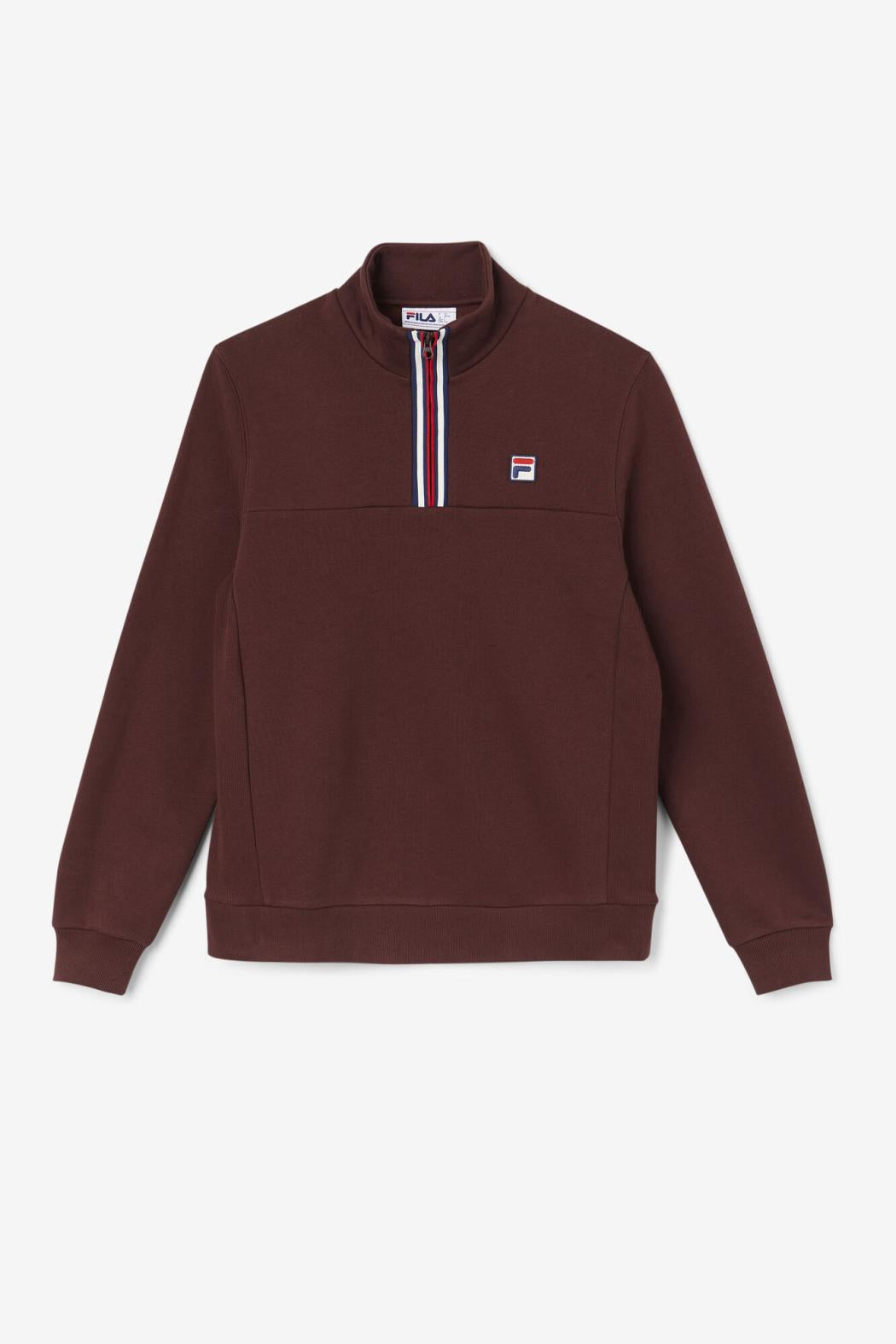 FILA Weston Half Zip 206 BROWN STONE | Men Sweatshirts &amp; Hoodies