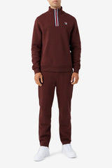 FILA Weston Half Zip 206 BROWN STONE | Men Sweatshirts &amp; Hoodies