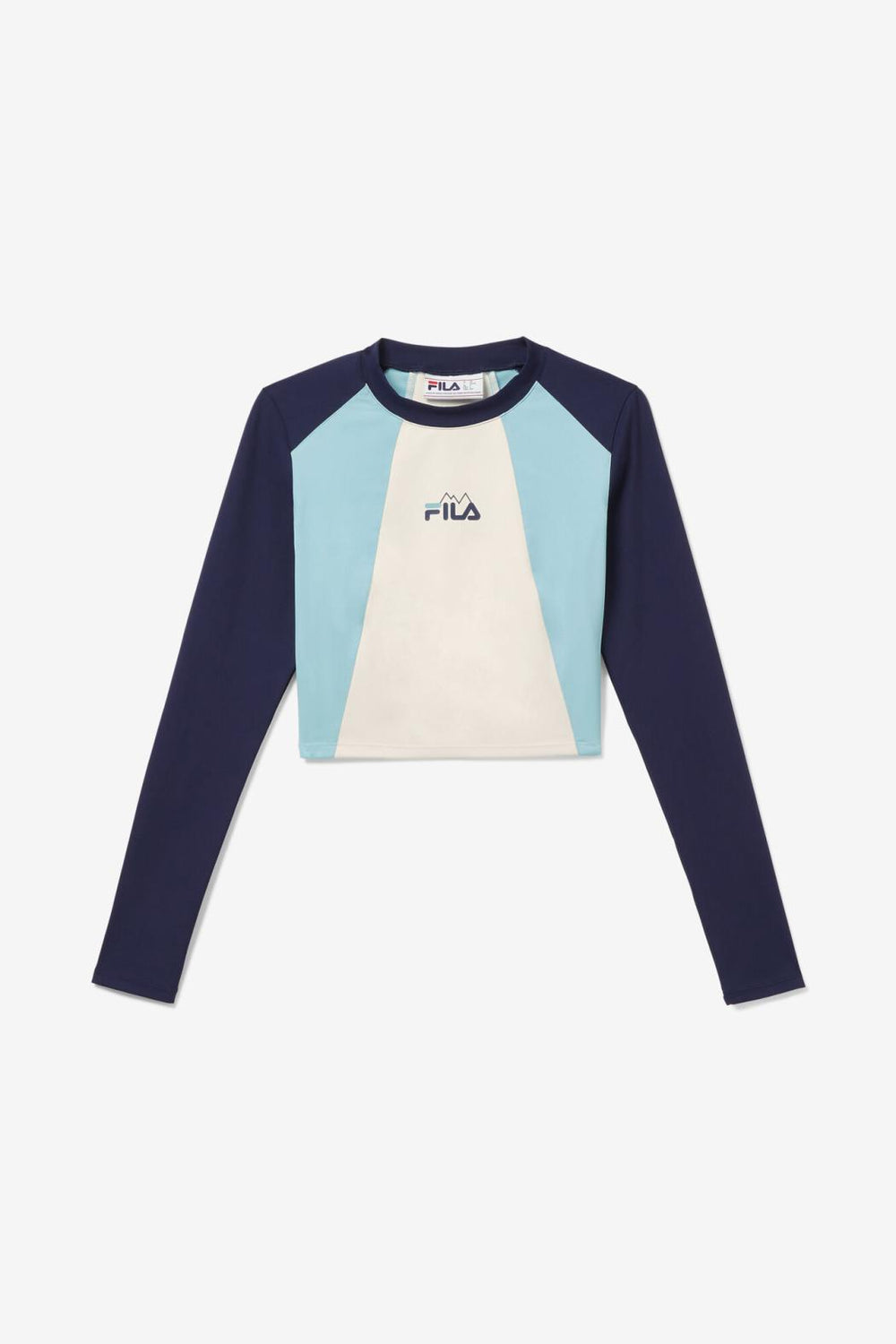 FILA Whitely Top 410 FILA NAVY / ICED AQUA / EGRET | Women Tops &amp; T-Shirts