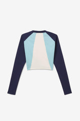 FILA Whitely Top 410 FILA NAVY / ICED AQUA / EGRET | Women Tops &amp; T-Shirts