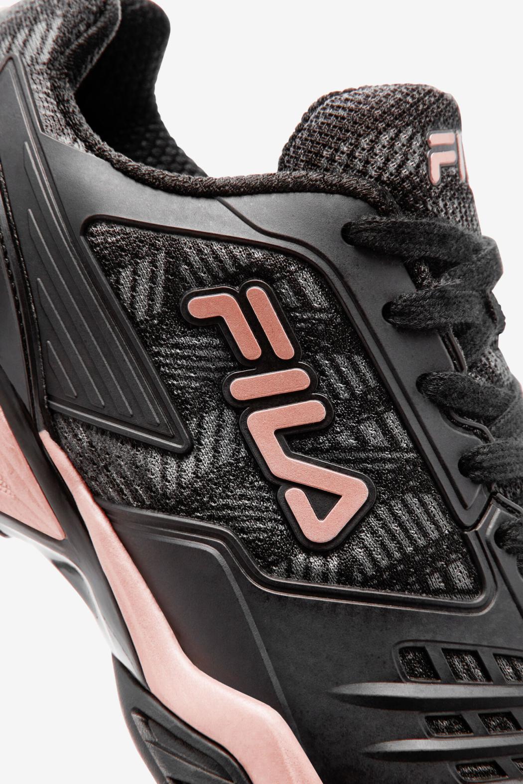 FILA Women's Axilus 2.5 Energized 011 BLACK / CASTLEROCK / ROSE GOLD | Women Tennis