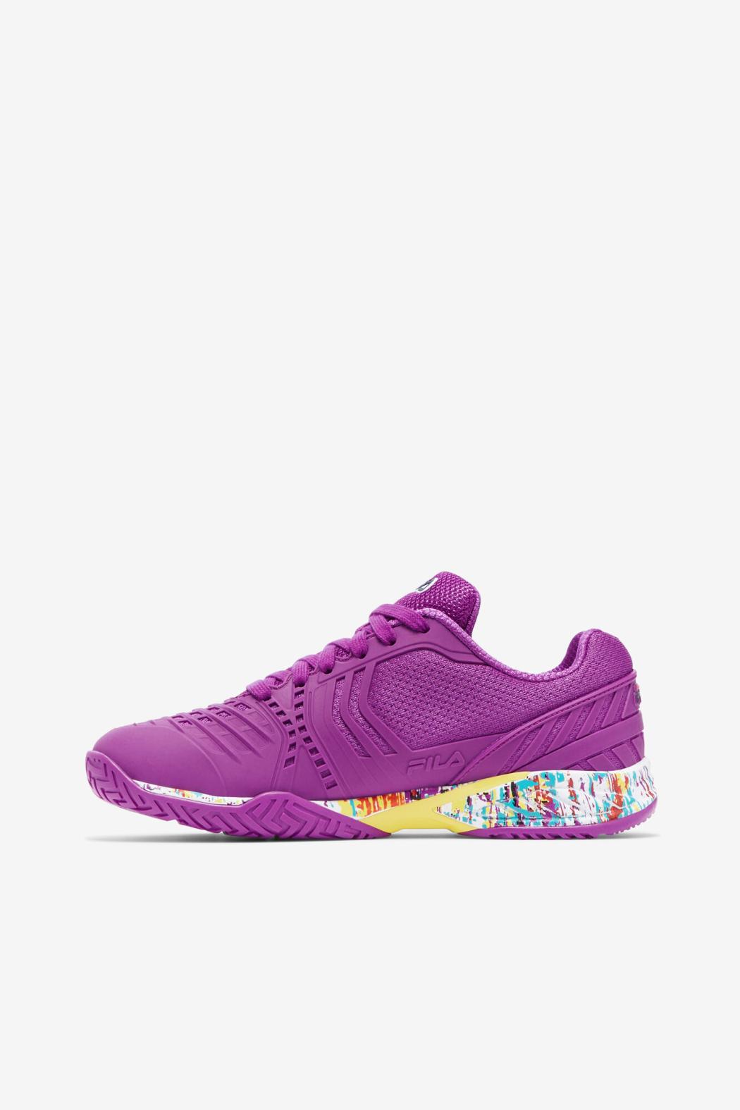 FILA Women's Axilus 2 Energized 525 PURPLE CACTUS FLOWER / WHITE / LIMELIGHT | Women Tennis