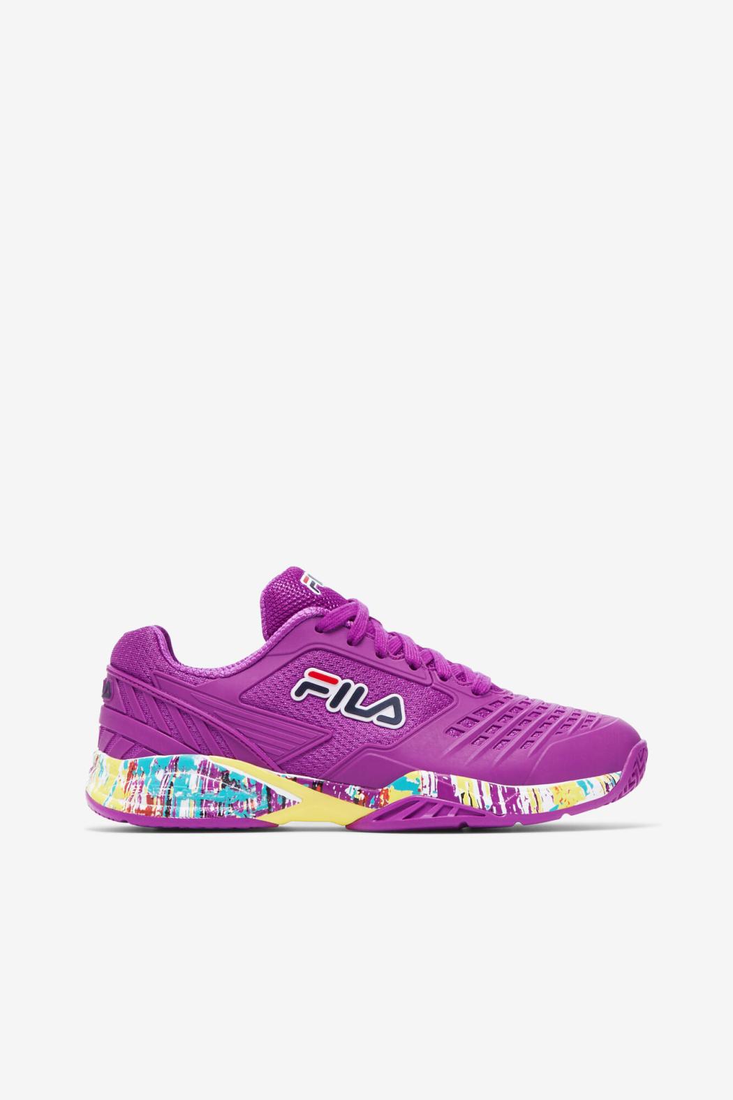 FILA Women's Axilus 2 Energized 525 PURPLE CACTUS FLOWER / WHITE / LIMELIGHT | Women Tennis