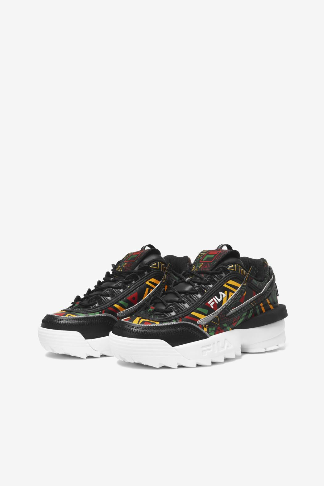 FILA Women's Disruptor 2 Exp 041 BLACK / JELLY BEAN / LEMON | Women Sneakers