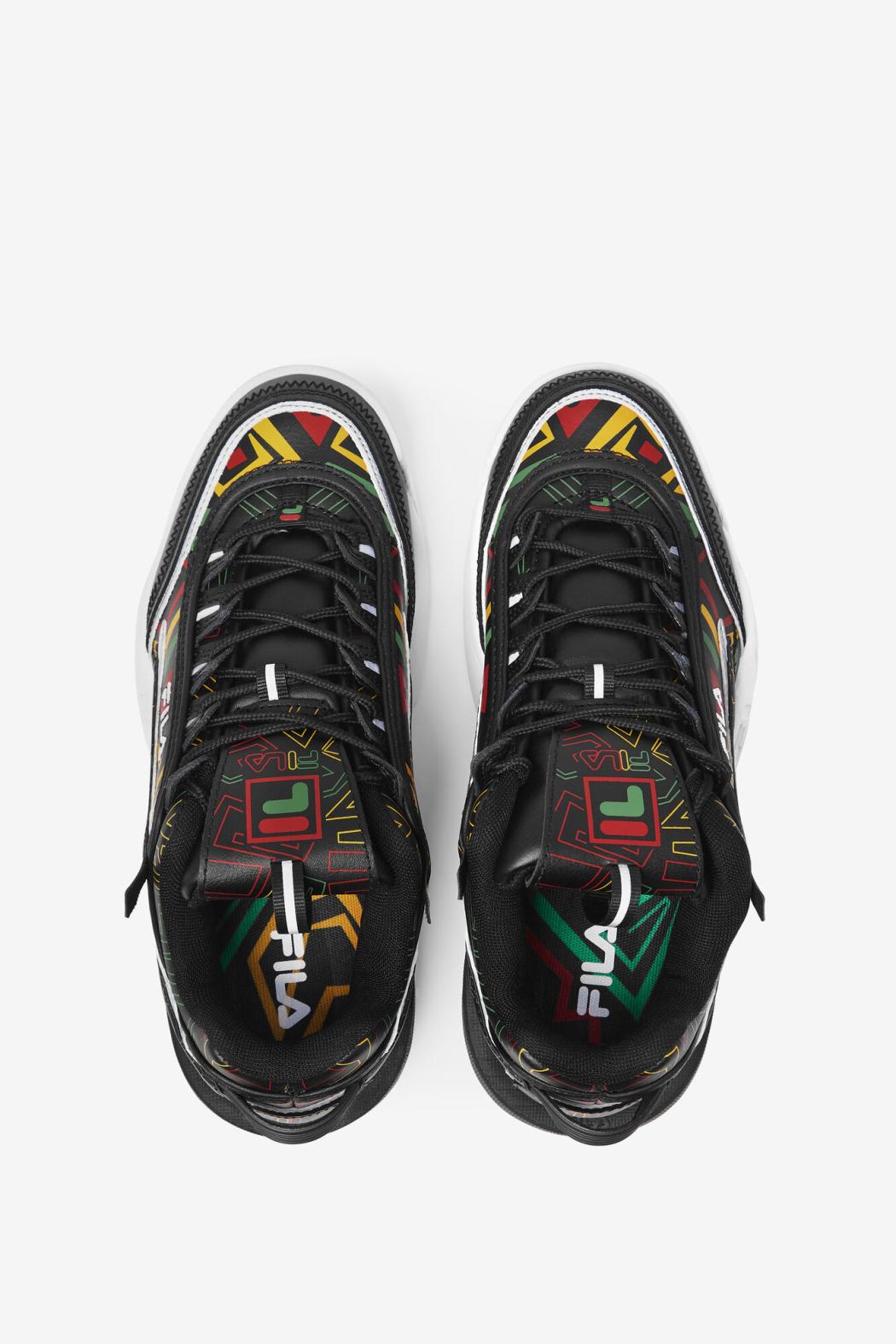 FILA Women's Disruptor 2 Exp 041 BLACK / JELLY BEAN / LEMON | Women Sneakers