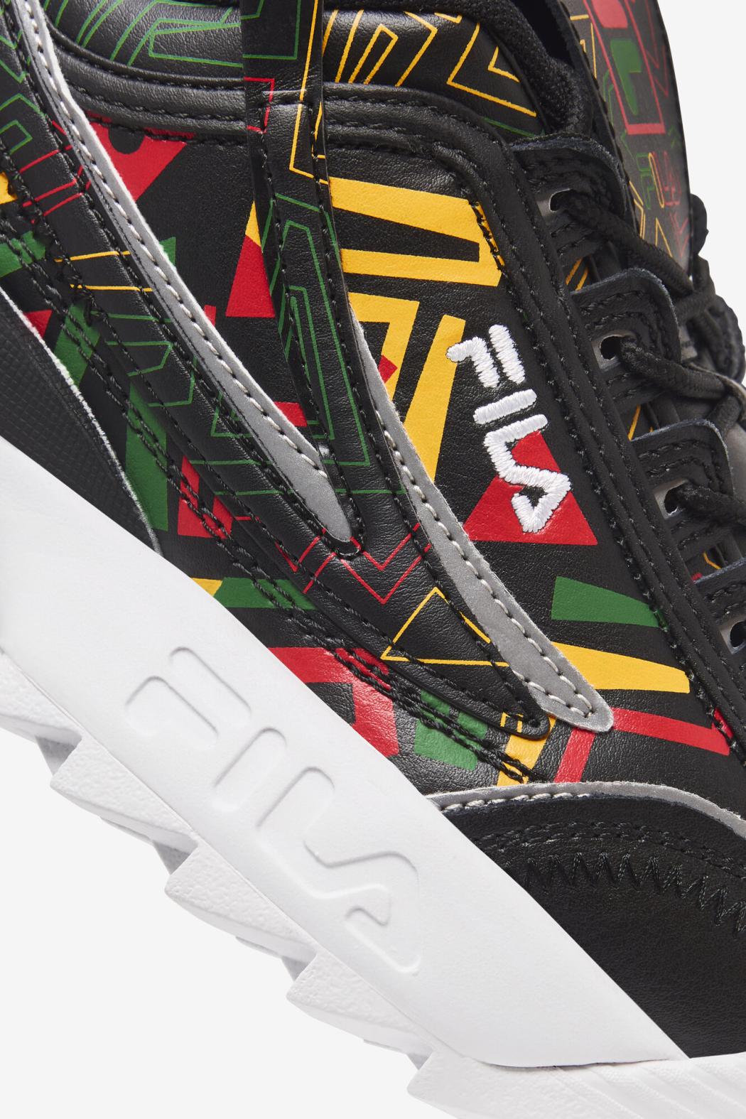 FILA Women's Disruptor 2 Exp 041 BLACK / JELLY BEAN / LEMON | Women Sneakers