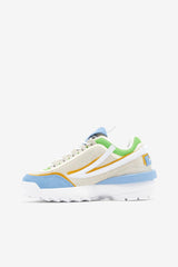 FILA Women's Disruptor 2 EXP 143 WHISPER WHITE / DUSK BLUE / JASMINE GREEN | Women Sneakers &amp; Lifestyle