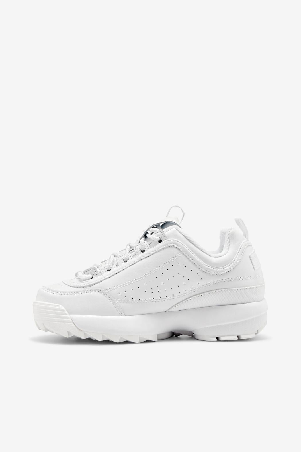 FILA Women's Disruptor 2 Premium 100 TRIPLE WHITE | Women Sneakers