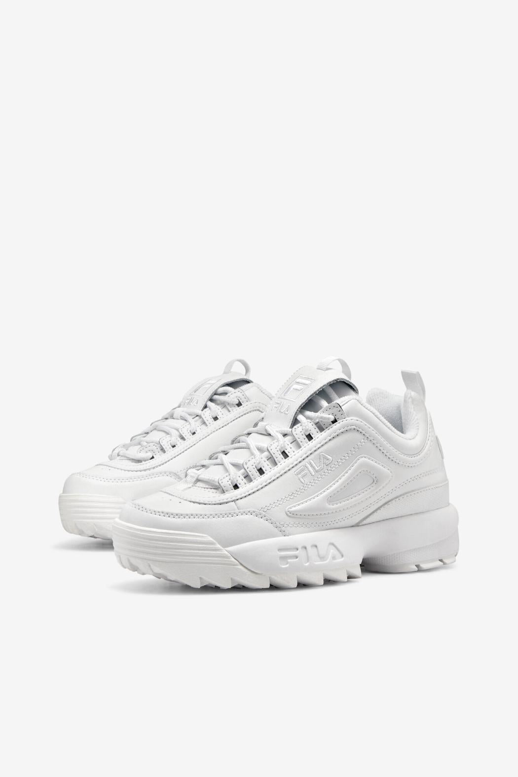 FILA Women's Disruptor 2 Premium 100 TRIPLE WHITE | Women Sneakers
