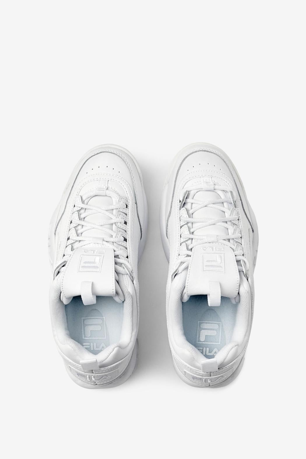 FILA Women's Disruptor 2 Premium 100 TRIPLE WHITE | Women Sneakers