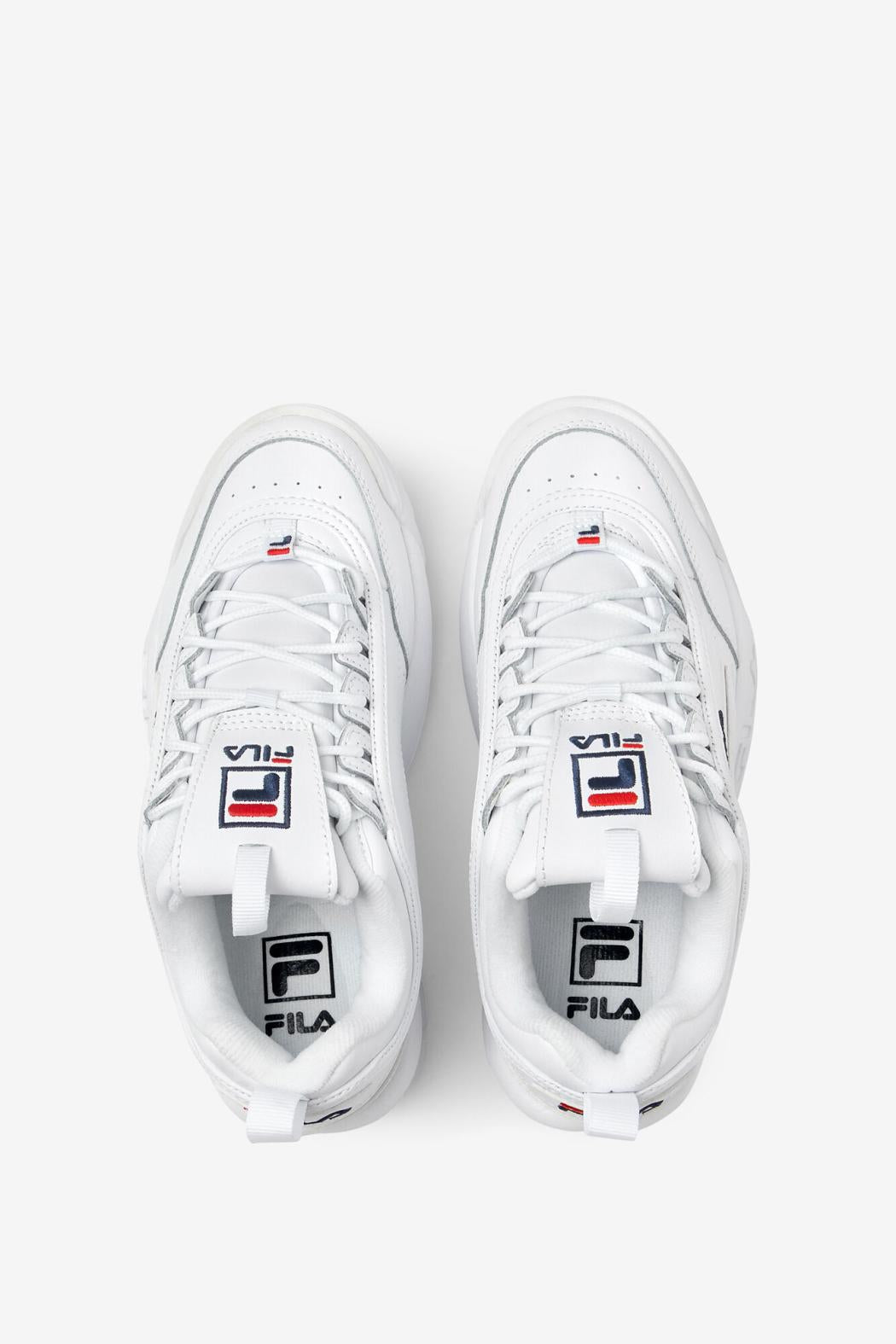 FILA Women's Disruptor 2 Premium 125 WHITE / NAVY / RED | Women Sneakers