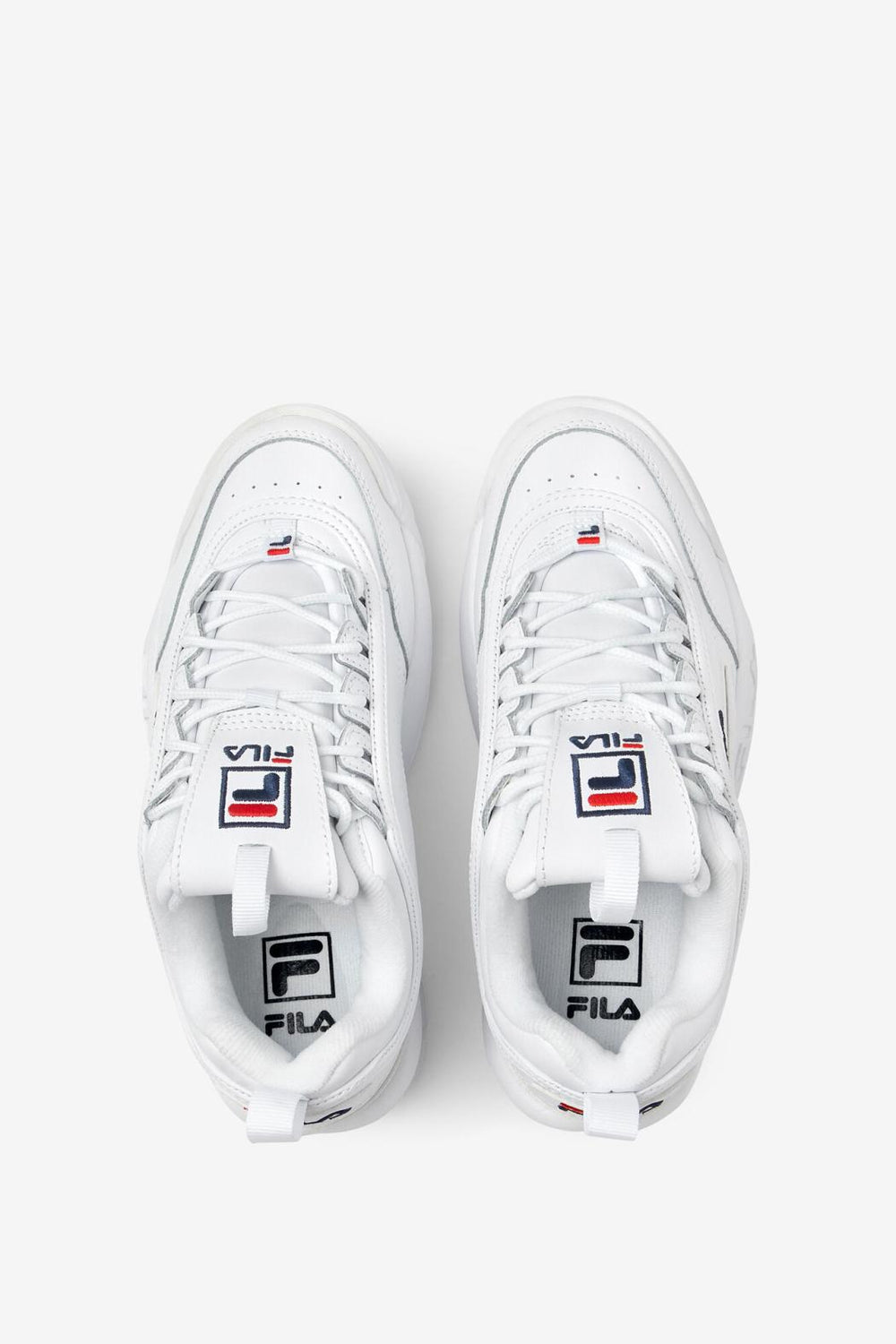 FILA Women's Disruptor 2 Premium 125 WHITE / NAVY / RED | Women Sneakers