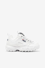 FILA Women's Disruptor 2 Premium 125 WHITE / NAVY / RED | Women Sneakers