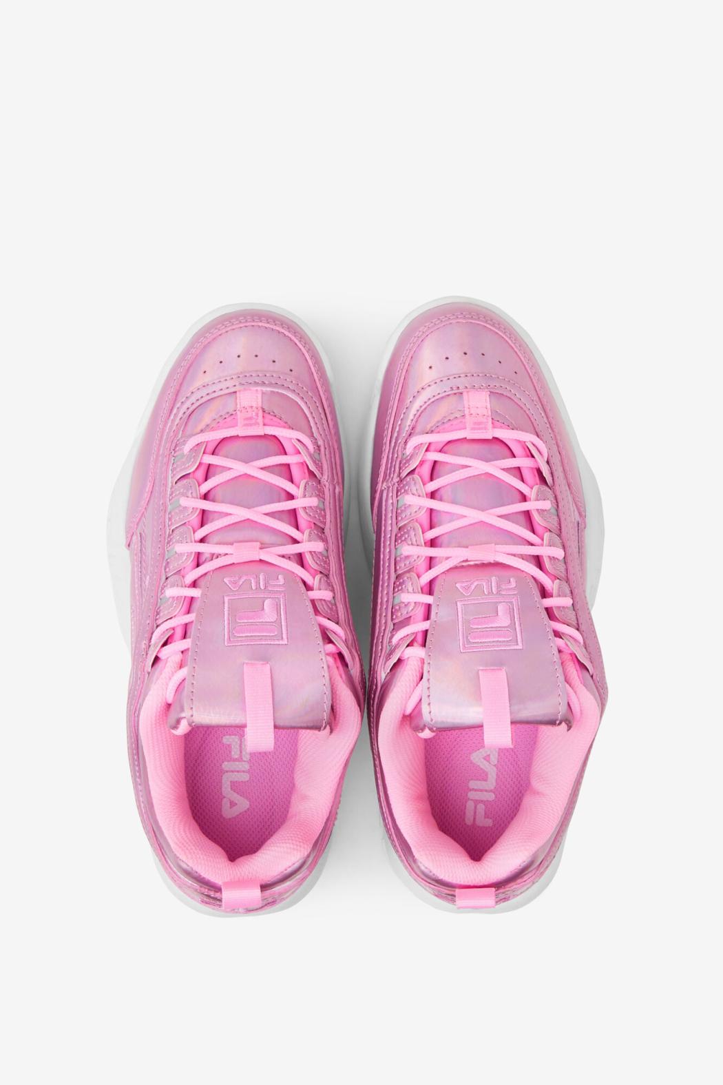 FILA Women's Disruptor 2 Premium Iridescent Snake 668 COTTON CANDY / WHITE / COTTON CANDY | Women Disruptor 2