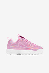 FILA Women's Disruptor 2 Premium Iridescent Snake 668 COTTON CANDY / WHITE / COTTON CANDY | Women Disruptor 2