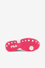 FILA Women's Double Bounce 156 WHITE / PINK GLOW / METALLIC SILVER | Women Pickleball
