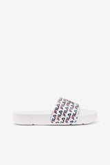 FILA Women's Drifter Mood 2 125 WHITE / NAVY / RED | Women Sandals &amp; Slides