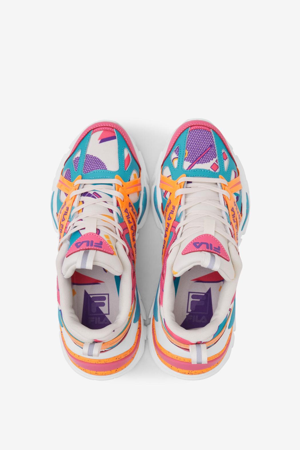 FILA Women's Electrove 2 149 GARDENIA / SCUBA BLUE / BUBBLEGUM | Women Sneakers &amp; Lifestyle