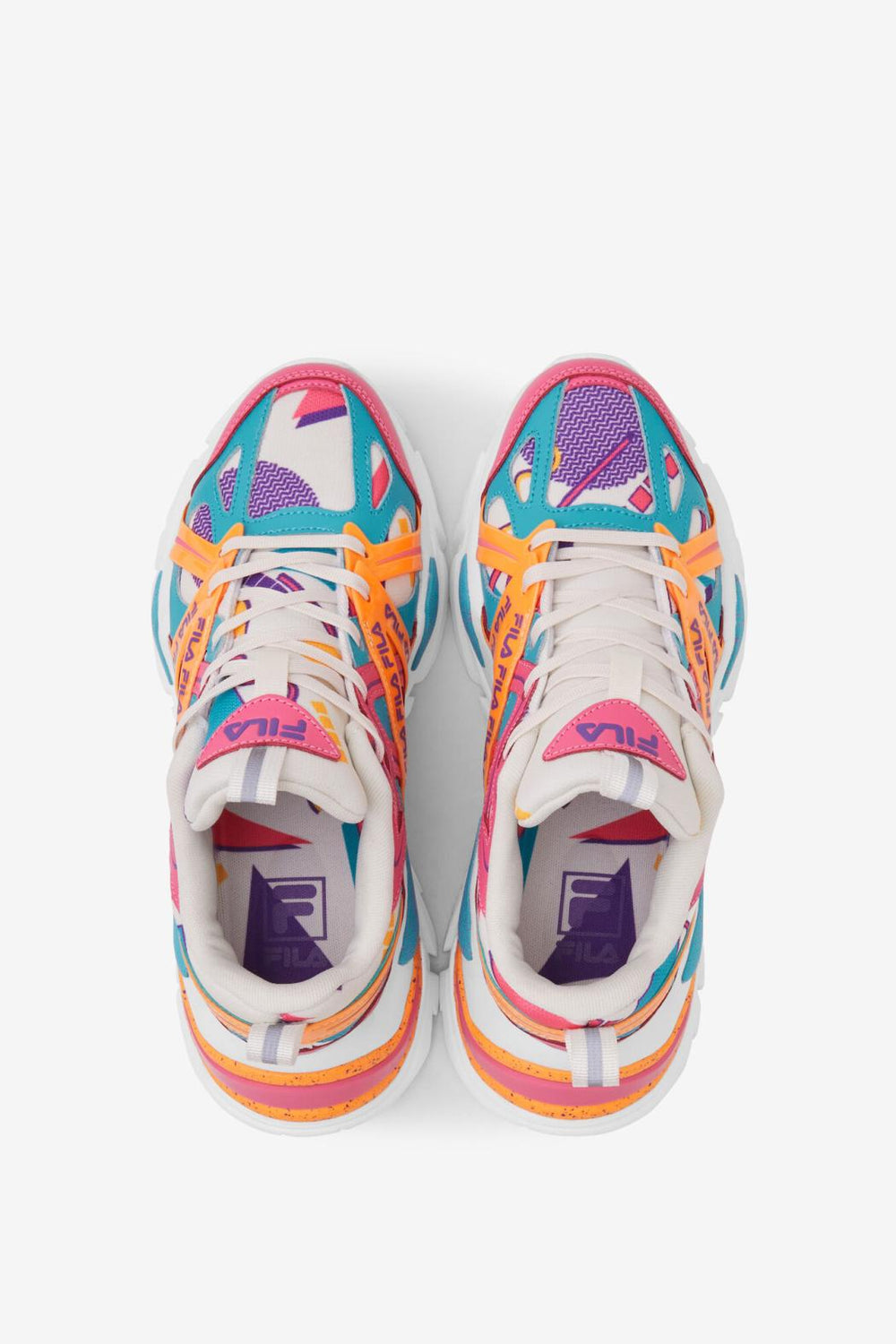 FILA Women's Electrove 2 149 GARDENIA / SCUBA BLUE / BUBBLEGUM | Women Sneakers &amp; Lifestyle