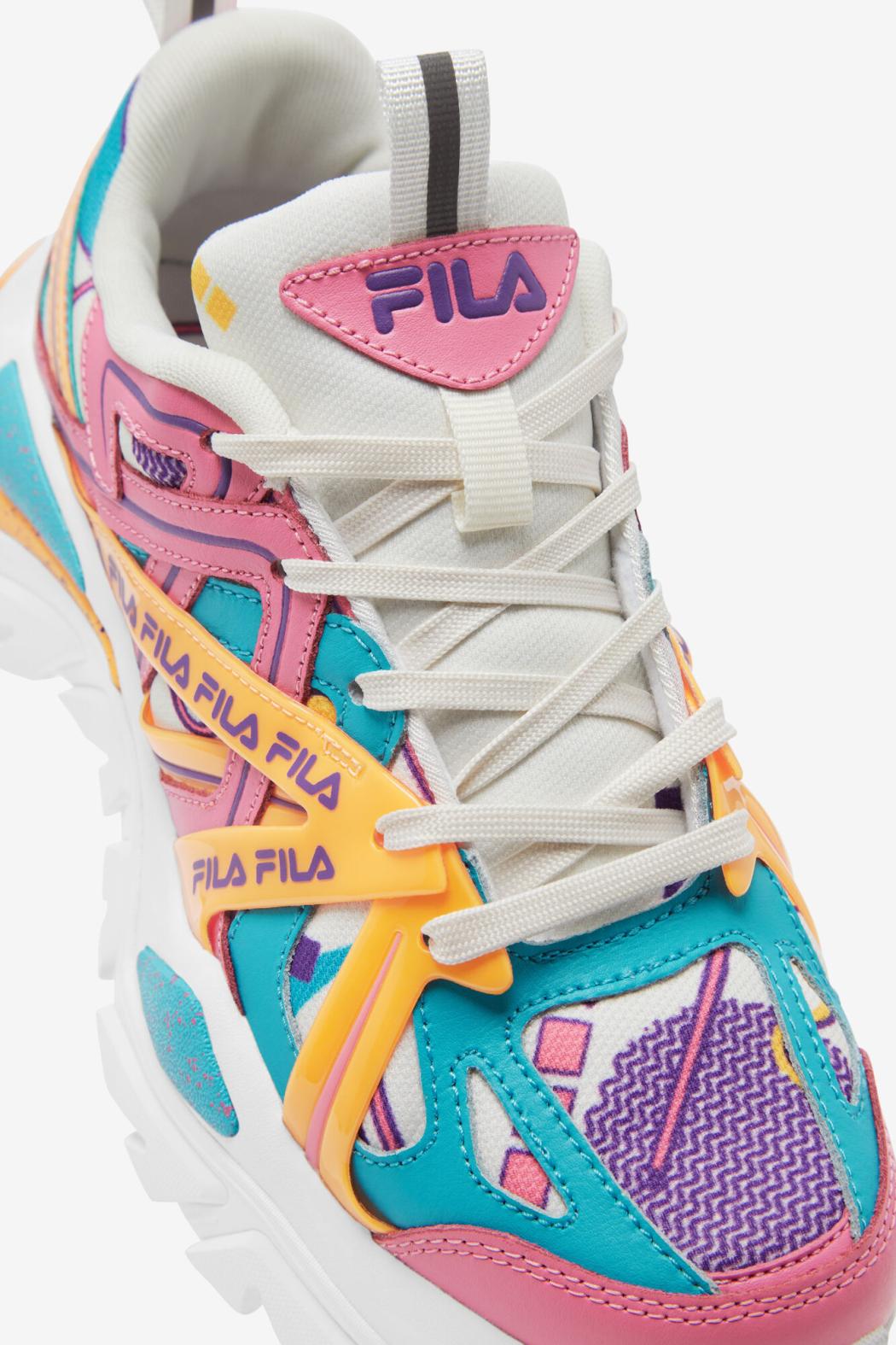 FILA Women's Electrove 2 149 GARDENIA / SCUBA BLUE / BUBBLEGUM | Women Sneakers &amp; Lifestyle