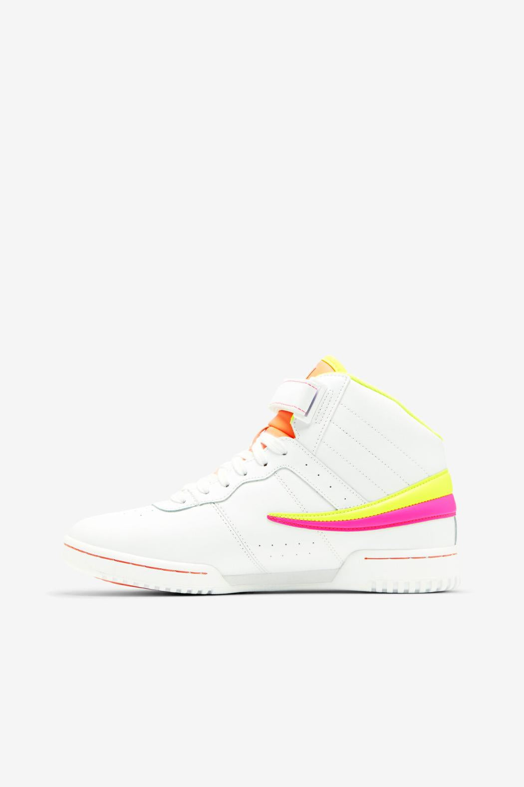 FILA Women's F-13 140 WHITE / SAFETY YELLOW / KNOCKOUT PINK | Women Sneakers