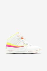 FILA Women's F-13 140 WHITE / SAFETY YELLOW / KNOCKOUT PINK | Women Sneakers