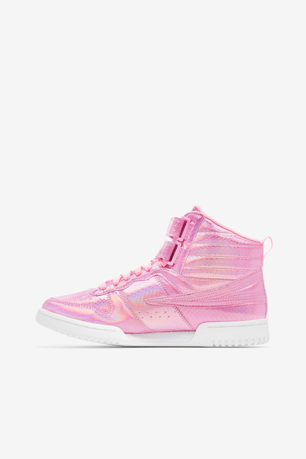 FILA Women's F-14 Iridescent Snake 668 COTTON CANDY / WHITE / COTTON CANDY | Women Sneakers &amp; Lifestyle