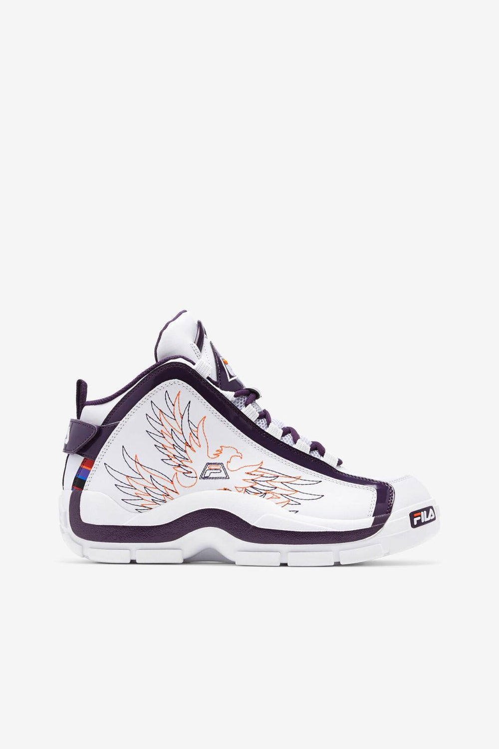 FILA Women's Grant Hill 2 History 133 WHITE / PURPLE PENNANT / VIBRANT ORANGE | Women Sneakers &amp; Lifestyle