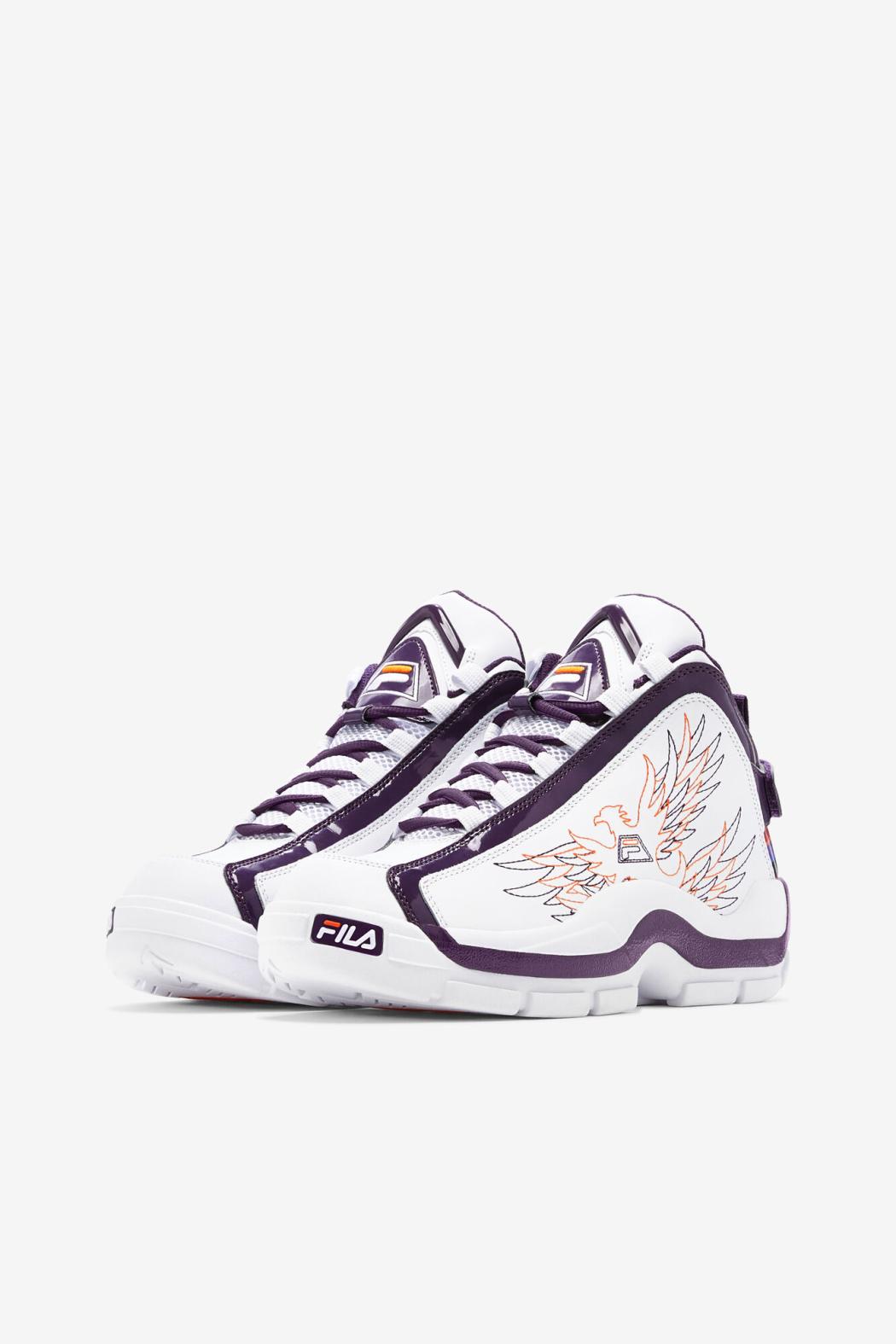 FILA Women's Grant Hill 2 History 133 WHITE / PURPLE PENNANT / VIBRANT ORANGE | Women Sneakers &amp; Lifestyle