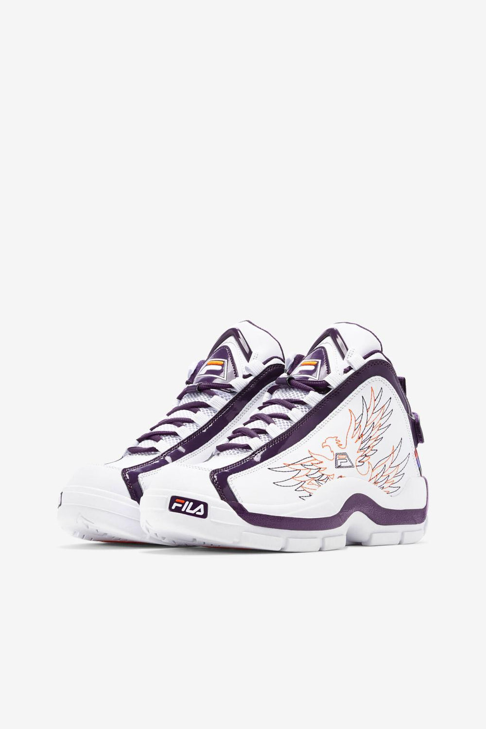 FILA Women's Grant Hill 2 History 133 WHITE / PURPLE PENNANT / VIBRANT ORANGE | Women Sneakers &amp; Lifestyle