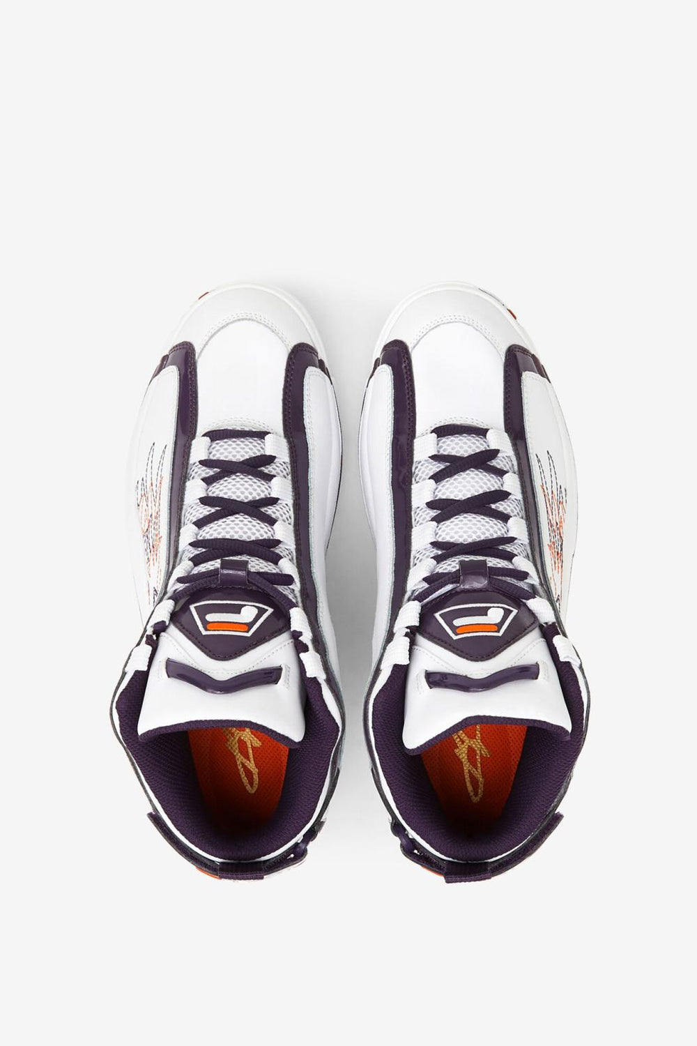 FILA Women's Grant Hill 2 History 133 WHITE / PURPLE PENNANT / VIBRANT ORANGE | Women Sneakers &amp; Lifestyle