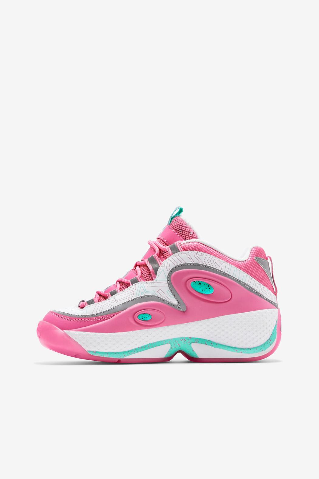 FILA Women's Grant Hill 3 149 WHITE / SHOCKING PINK / COCKATOO | Women Sneakers &amp; Lifestyle