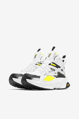 FILA Women's Hallasan Mid Premium 115 WHITE / BLACK / LEMON TONIC | Women Sneakers &amp; Lifestyle